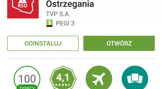 Informacja o wiosennych przymrozkach na telefon